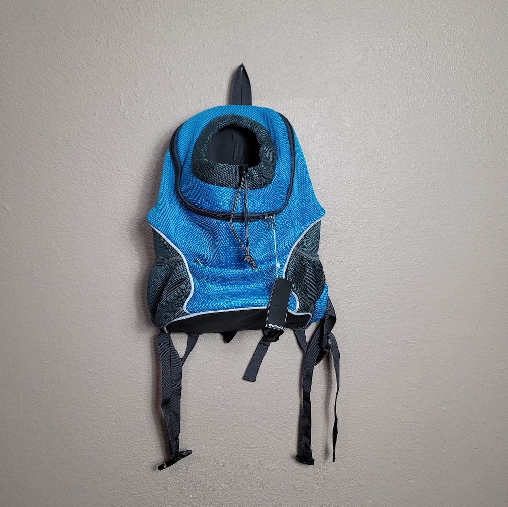 Pet Carrier Backpack Adjustable Front Cat Dog Carrier Travel Bag Head Out Sz L